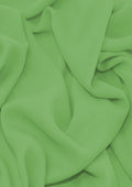 Premium Crepe Chiffon Fabric Fern Green Plain Dyed 44/45" Decoration,Craft & Dress