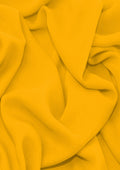 Premium Crepe Chiffon Fabric Marigold Yellow Plain Dyed 44/45" Decoration,Craft & Dress
