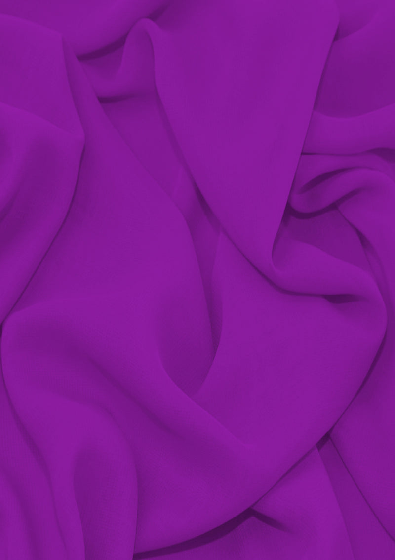 Neon Purple Solid Colour Fabric