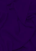 Premium Crepe Chiffon Fabric Purple Plain Dyed 44/45" Decoration,Craft & Dress