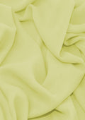 Premium Crepe Chiffon Fabric Asparagus Green Plain Dyed 44/45" Decoration,Craft & Dress