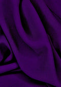 Georgette Chiffon Fabric Cadbury Purple 60" Wide Plain Crepe for Decoration,Event & Dress