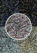 100% 45" Cotton Poplin Flower Mix Print D