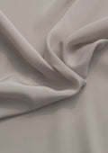 Crepe De Chine Dress Fabric Mouse Grey Silky Plain Dyed Oeko-tex 44/45" Wide Craft