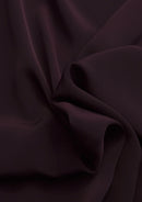 Crepe De Chine Dress Fabric Plum Silky Plain Dyed Oeko-tex 44/45" Wide Craft