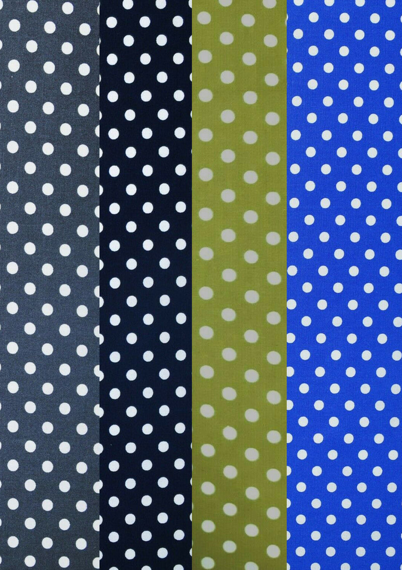 100% 45" Craft Cotton Poplin Polka Dot Print 6mm Spot Also Face Mask Use D