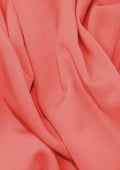 Coral 60" (150cms) Sienna Crepe Plain Dyed Luxury Soft Feel Fabric Dress/craft/fashion