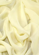 Cationic Chiffon Dress Fabric Cream Silky Touch Fashion 60" Dress, Sarong & Decoration