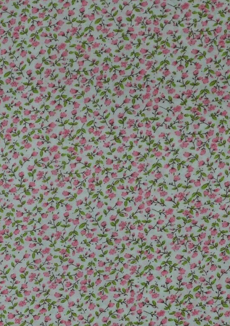 45" 100% Printed Polycotton Floral Print  D