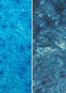 John Louden 100% 45" Cotton Voile Batik Leaf Print D