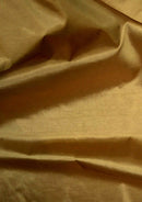 Dark Gold Premium Taffeta Fabric Plain/TwoTone Colours for Dresses,Furnishing & Craft 60"