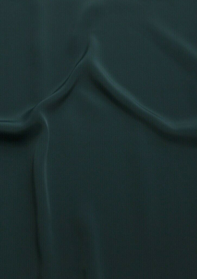 Crepe De Chine Dress Fabric Silky Plain Dyed Oeko-tex 44/45" Wide Craft ( Crepe 2 )