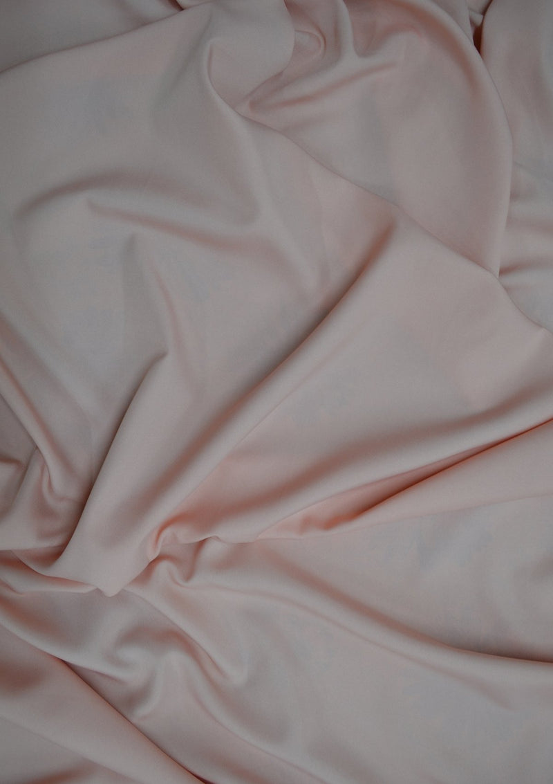 Dusky Peach Crepe Dress Fabric Soft Touch Multiversatile Use Linings/craft/ 44/45"