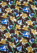 FLORAL TULIP 100% COTTON 45’’ SOFT FABRIC PRINT D