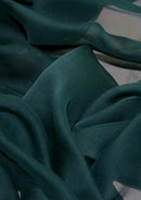 Cationic Chiffon Fabric Dark Teal Silky Touch Fashion 60" Dress, Sarong & Decoration