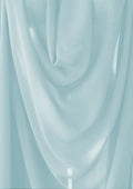 Baby Blue Georgette Chiffon Plain Crepe Dyed Fashion Fabric 60" Decoration, Craft & Dress