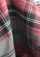 Fashion Cherry Tartan Fashion Fabric 58" (145 cms) Wide Scottish Plaid/Check Polyviscose Woven Fabric ideal for Fashiona and Upholstery