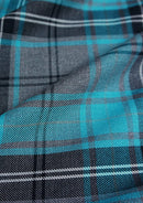 Fashion Turquoise Tartan Fashion Fabric 58" (145 cms) Wide Scottish Plaid/Check Polyviscose Woven Fabric ideal for Fashiona and Upholstery