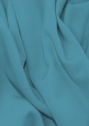 Sienna Crepe Fabric Frozen Blue 60" (150cms) Plain Dyed Luxury Soft Feel Dress/craft/fashion