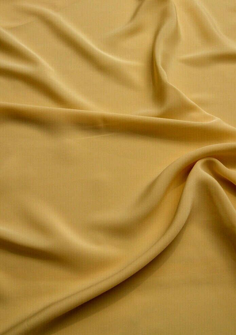 Crepe De Chine Dress Fabric Silky Plain Dyed Oeko-tex 44/45" Wide Craft ( Crepe 2 )