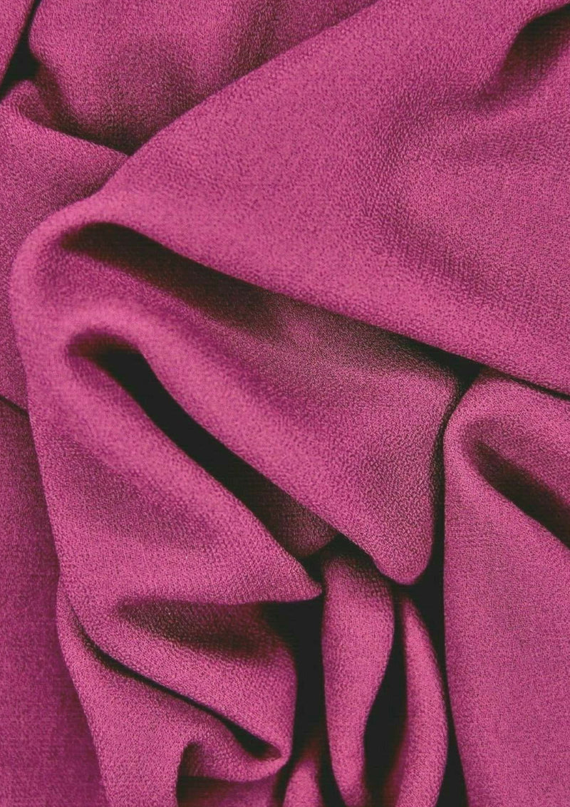 Georgette Chiffon Fabric Grape 60" Wide Plain Crepe for Decoration,Event & Dress