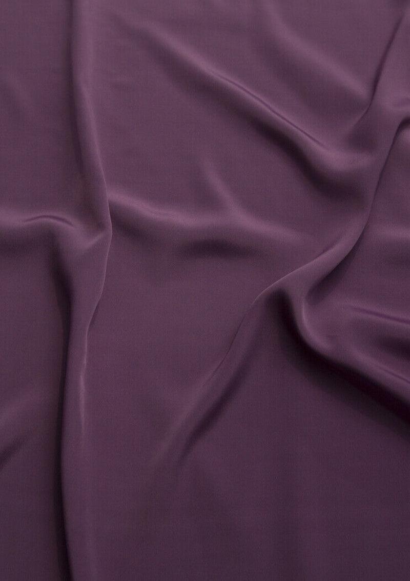 Crepe De Chine Dress Fabric Silky Plain Dyed Oeko-tex 44/45" Wide Craft ( Crepe 2 )