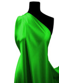 Silky Satin Budget Fabric Green 60" Wide Material Dressing Crafting Decoration