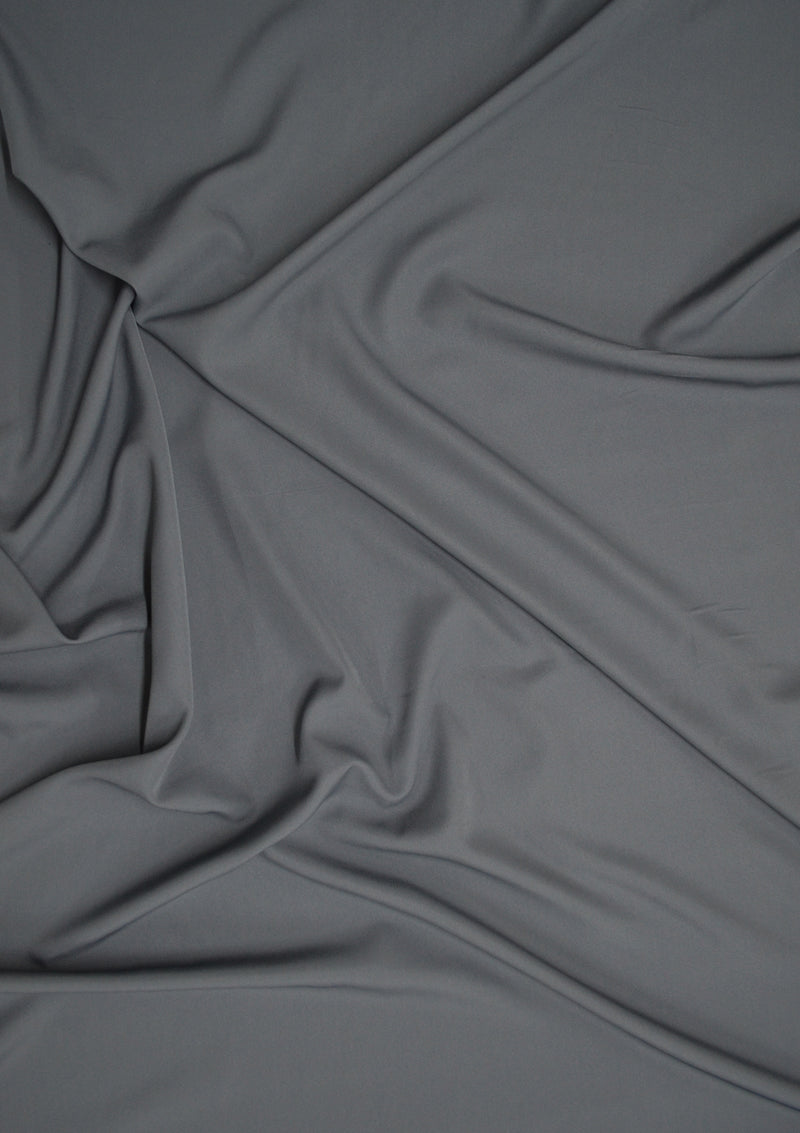 Grey Crepe Dress Fabric Soft Touch Multiversatile Use Linings/craft/ 44/45"
