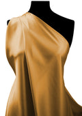 Gold Premium Silky Satin Fabric 150cm Wide for Dress Bridal Fashion Scrunchies & Headbands