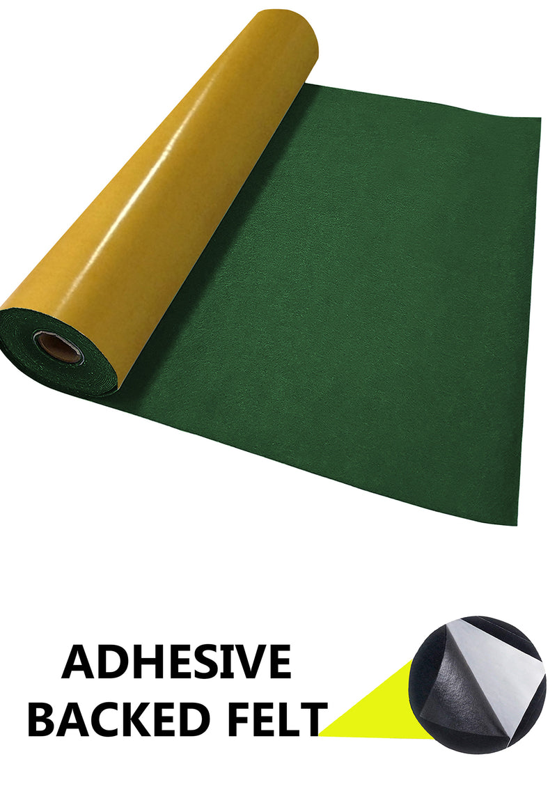 Adhesive Felt Fabric 100% Acrylic UK Made EN71 Certified Sticky Back Material for Arts & Crafts 1mm Thickness | 100cm x 45cm Wide | Sold by The Metre & Roll