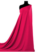 Hot Pink Koshibo Crepe Fabric 60" (150cms) Plain Dyed 100% Polyester Dress/Craft/Fashion