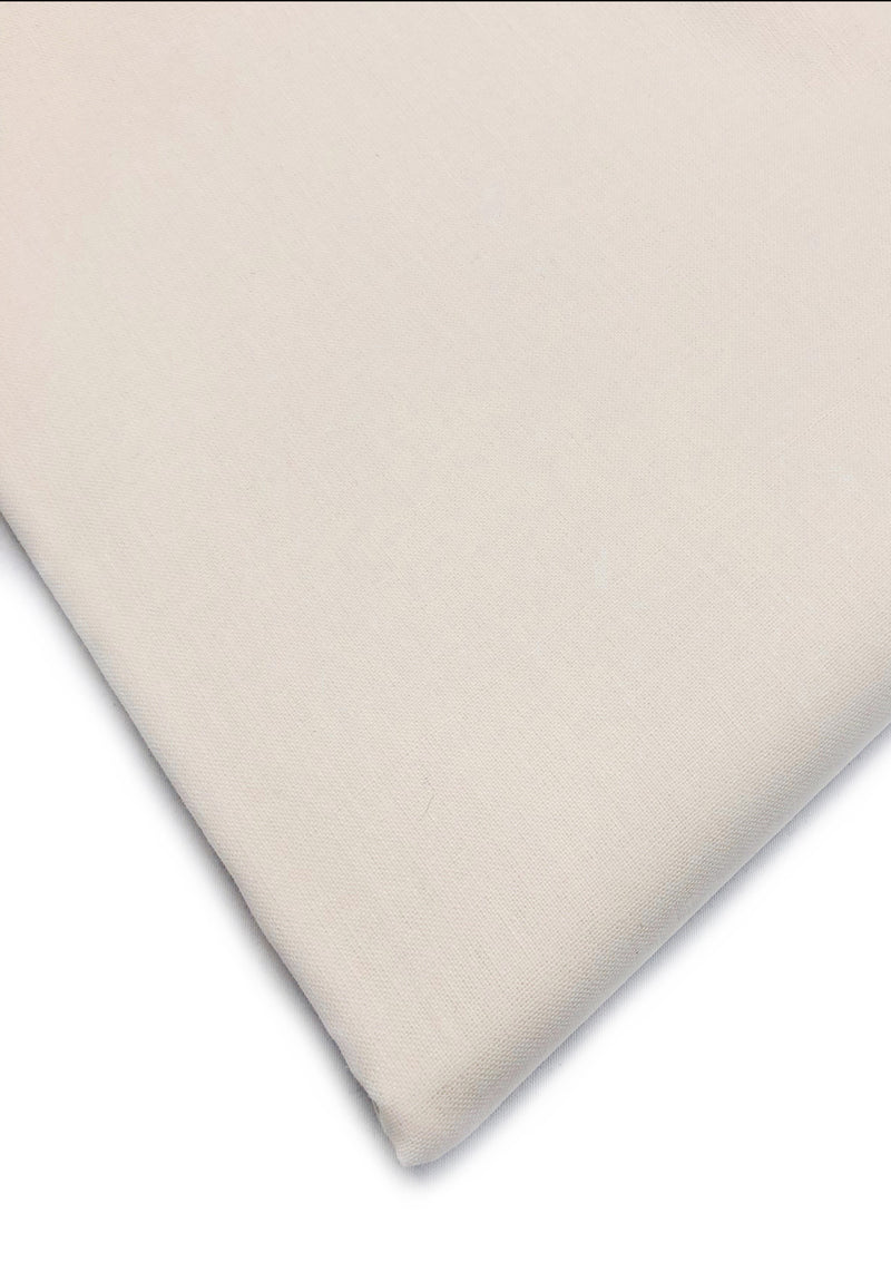 Ivory 60 Square Cotton Plain Fabric 60" Extra Wide 100% Cotton Craft Sheeting Fabric Material For Dressmaking Craft Project Sewing Quilting