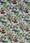 100% 45"Craft Cotton Poplin Berry & Leaves Print D#222