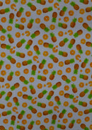 100% 45" Craft Cotton Poplin Pineapple Fruit Printed D