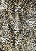 100% 45" Craft Cotton Poplin Animal Skin Lynx Print D#249