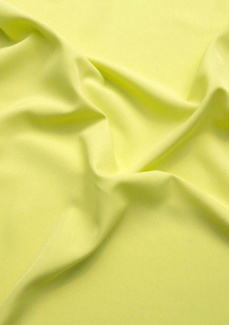 Lime Green Crepe Dress Fabric Soft Touch Multiversatile Use Linings/craft/ 44/45"
