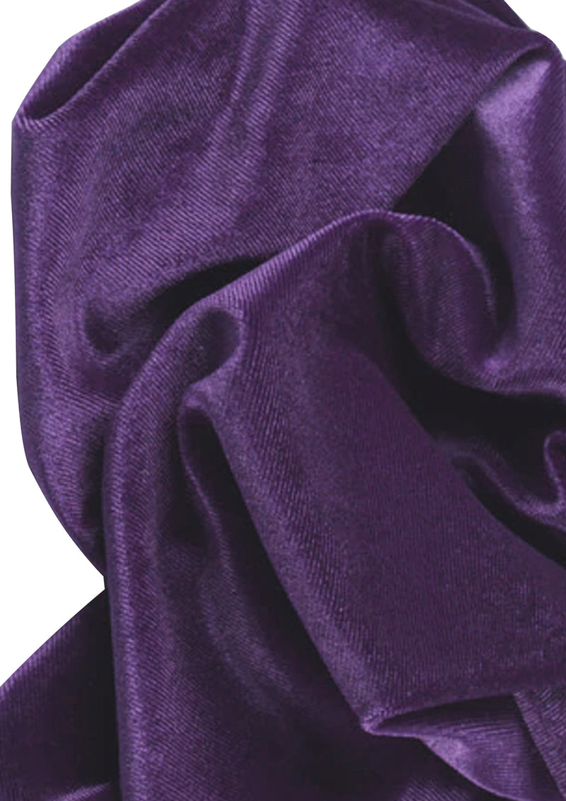 Premium Spandex 2-way Stretch Velvet Plain Dyed 58" Dress, Garments & Cushions