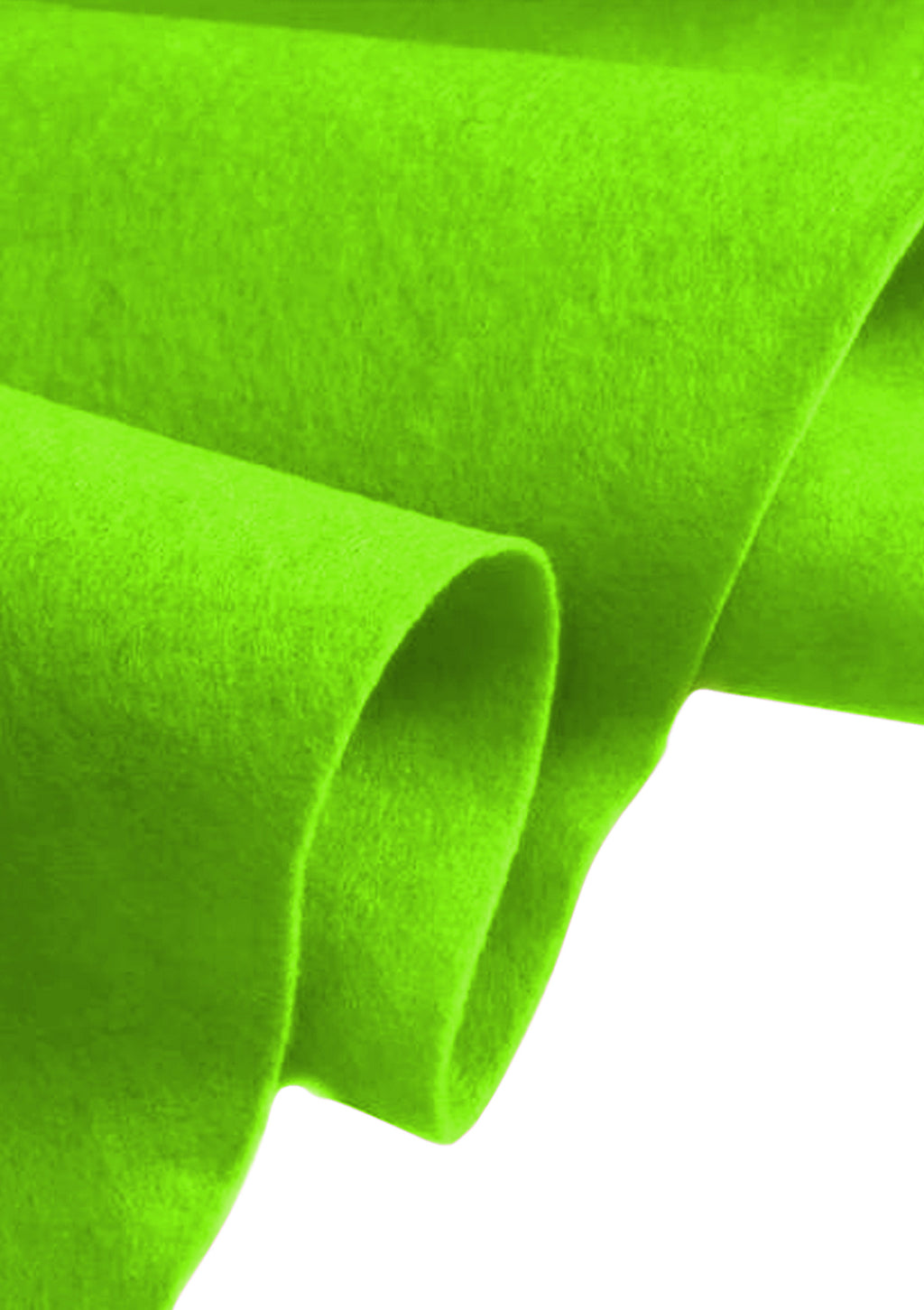 Classic Neon Green Felt Fabric