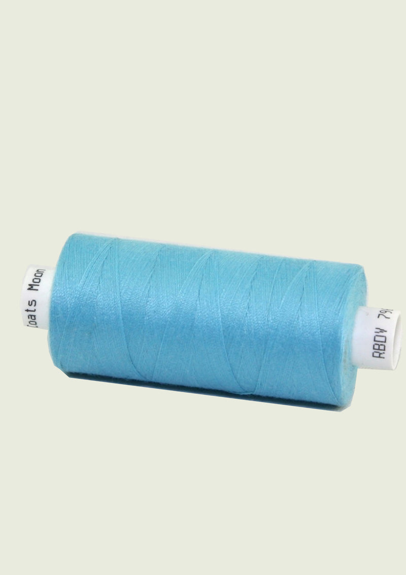 Turquoise -Moon Thread 1000yds by Coats, Superb Value