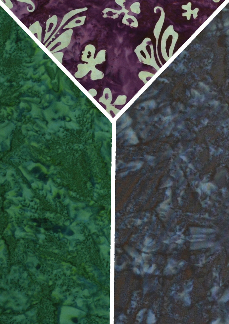 100% 45" Shaded Cotton Voile Batik Dyed Printed Design Fabric Crafting Quilting D