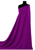 Koshibo Crepe Fabric Magenta 60" (150cms) Plain Dyed 100% Polyester Dress/Craft/Fashion
