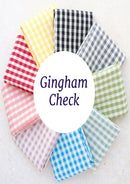 Medium Check 1/8" Hot Pink 45" Wide Gingham Polycotton Fabric Check Material Dress Crafts Uniform