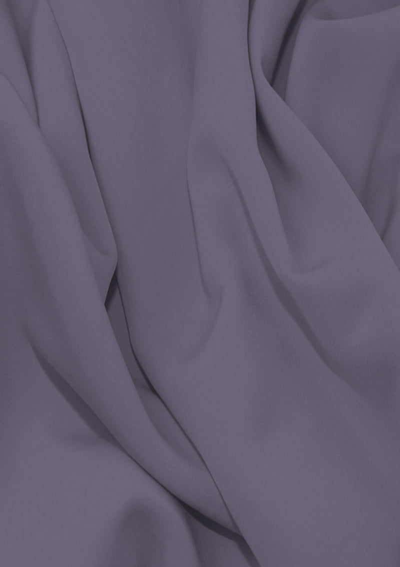 Mauve 60" (150cms) Sienna Crepe Plain Dyed Luxury Soft Feel Fabric Dress/craft/fashion