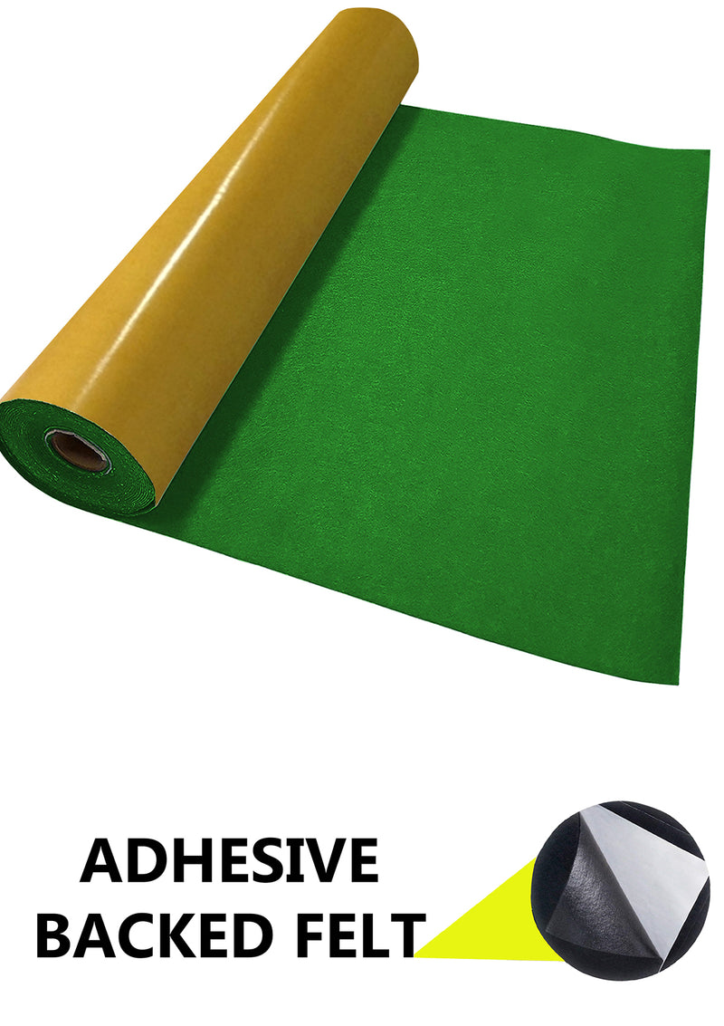 Adhesive Felt Fabric 100% Acrylic UK Made EN71 Certified Sticky Back Material for Arts & Crafts 1mm Thickness | 100cm x 45cm Wide | Sold by The Metre & Roll