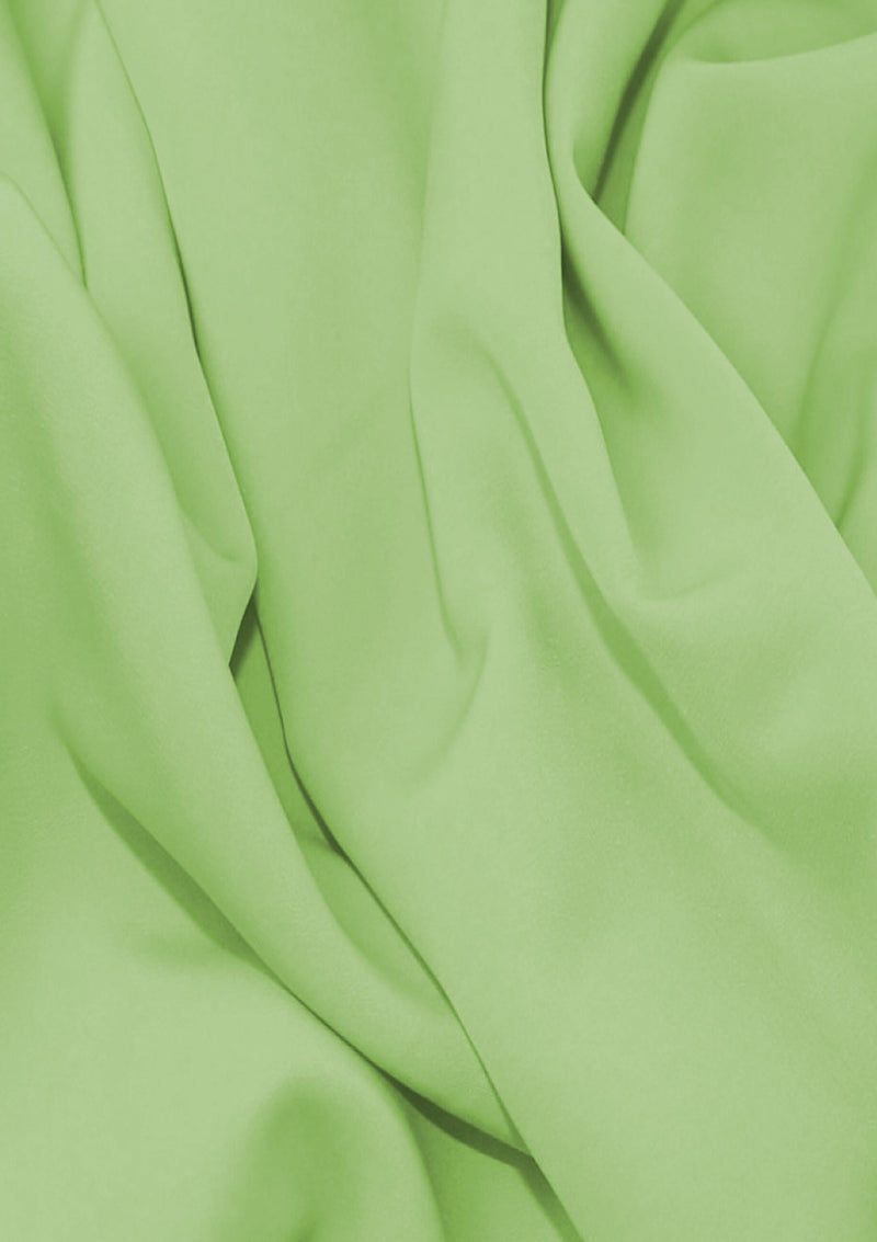 Mint Green 60" (150cms) Sienna Crepe Plain Dyed Luxury Soft Feel Fabric Dress/craft/fashion
