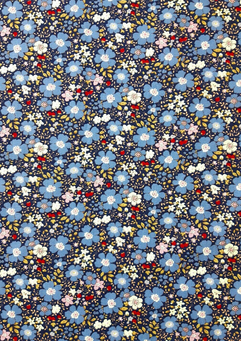 100% 45" Craft Cotton Poplin Designer Floral Print D