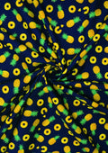 100% 45" Craft Cotton Poplin Pineapple Fruit Printed D#213