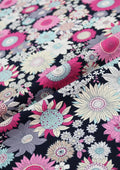 Floral Cotton Print Fabric Sunflower 45" Wide Poplin ROSE & HUBBLE Crafting D#5