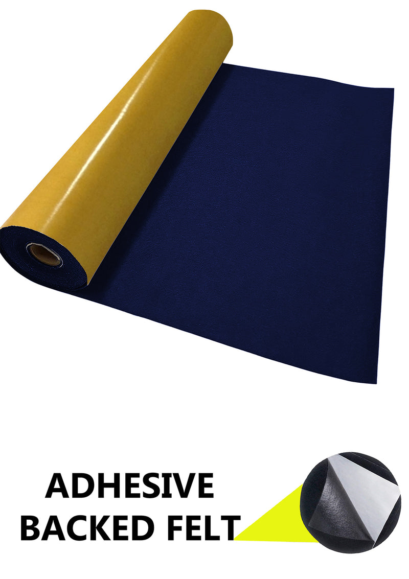 Adhesive Felt Fabric 100% Acrylic UK Made EN71 Certified Sticky Back Material for Arts & Crafts 1mm Thickness | 100cm x 45cm Wide | Sold by The Metre & Roll