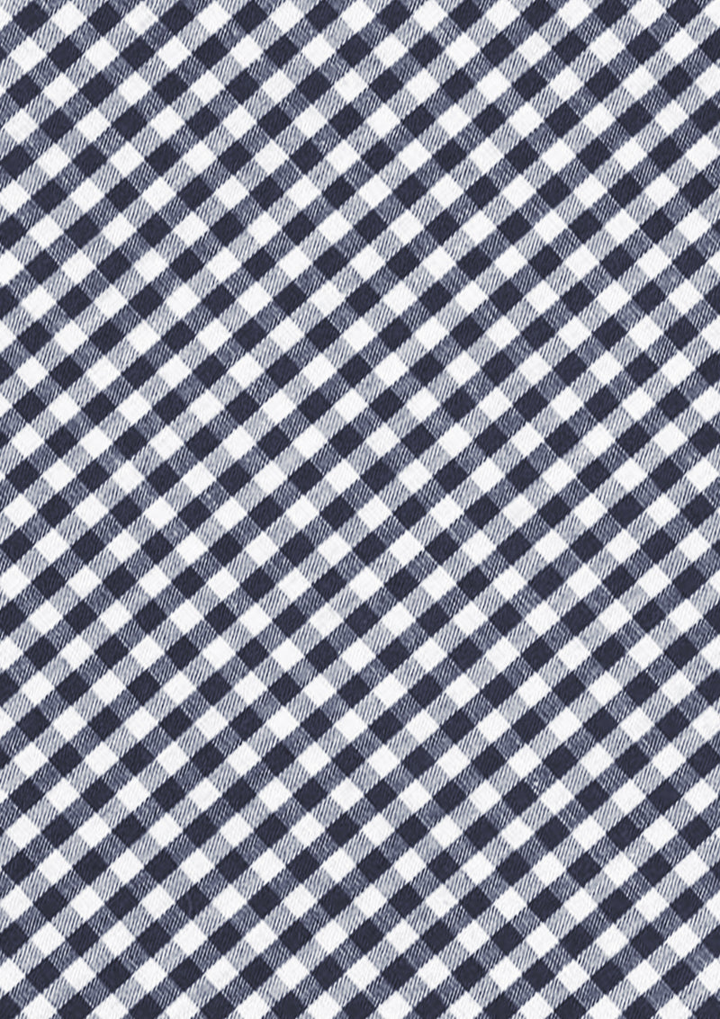 Medium Check 1/8" Navy Blue 45" Wide Gingham Polycotton Fabric Check Material Dress Crafts Uniform